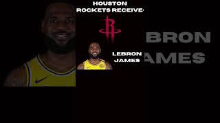 TRADING LeBron James To The Houston Rockets! #nba #basketball #viral