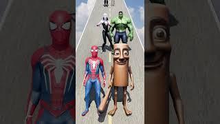 GTA V New Kiss or Slap Run Spider-man vs Tung Tung Sahur Funny Epic Challenge! #spiderman