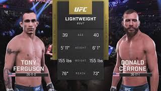Tony Furgeson vs Donald Cerrone Full Fight UFC Main Event