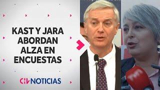 José Antonio Kast y Jeanette Jara abordan alza de preferencias en encuestas, a días de las primarias