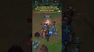 EU LUTANDO PRA NÃO CAIR DE ELO ENQUANTO ELA... #memesgamer #humorgamer #memeslol