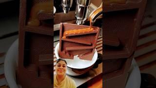 Chocolate steps VS Maschine#coffee #chocolate #trending #food #cooking #foodforfoodies #shorts