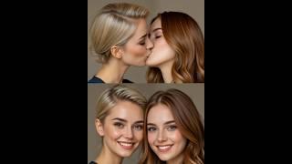 American Models in Love #lesbian #Igbtq #kiss #ytshorts #youtubeshorts #shorts