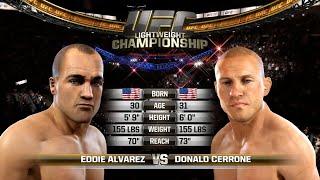 UFC 1 Gameplay Eddie Alvarez vs Donald Cerrone