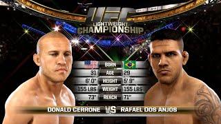 UFC 1 Gameplay Donald Cerrone vs Rafael Dos Anjos