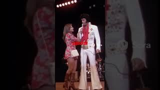 Fan gets onstage and gets a kiss from Elvis #usa #elvispresley #elvis #fan #live #fypシ #new #concert
