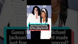 Guess how much Michael Jackson’s sister Janet made just from getting divorced#MichaelJackson#usa#fyp