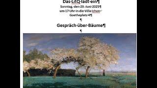 LitQ Lesung Gespräch über Bäume