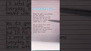 Sing And Learn English Through Sweet Summer Song (sealed with a kiss) ~ Emily Linge