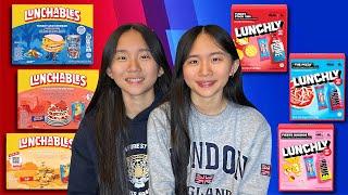 Lunchables VS Lunchly taste test! | Janet and Kate