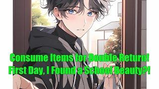 Consume Items for Double Return! First Day, I Found a School Beauty?!