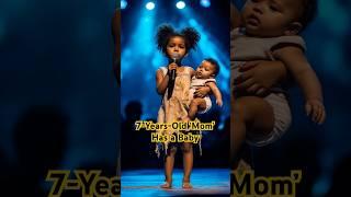 7-Year-Old 'Mom' Gets a Kiss From Baby... AGT Judges LOSE IT!#jesus #amen #god #sad #mommy #kidsongs