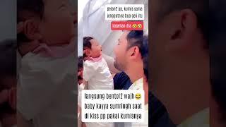 MOMEN KAYYA DI KISS PAPA SAMPAI SENYUM2 KEG3LI4N #beritaartis #babygirl #kikysaputri #cantik