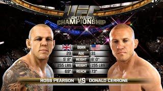 UFC 1 Gameplay Ross Pearson vs Donald Cerrone