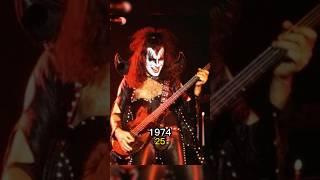 KISS 1974 vs 2025 #kiss  #thenandnow  #70smusic  #genesimmons  #paulstanleyd  #rockicons  #nostalgia