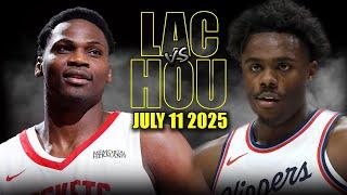 Los Angeles Clippers vs Houston Rockets Full Game Highlights - July 11, 2025 | NBA Summer League