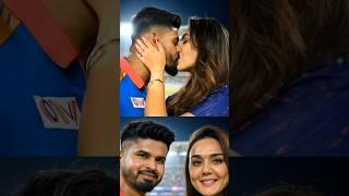 Shreyas Iyer And Preity Zinta Kissing Each Other ❤️ #love #youtubeshorts #shortvideo #ytshorts