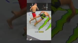 a series of brutal blows against the opponent directly #ufc #mma
