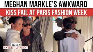 Meghan Markle’s Awkward Moment: Designer Kiss Fail Sparks Laughs at Paris Fashion Week