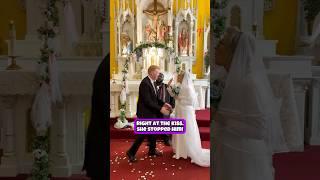 She Stopped the Kiss at the Altar… What Happened Next Was Adorable! #shorts