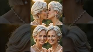 American Twins in Love #lesbian #Igbtq #kiss #ytshorts #youtubeshorts #shorts