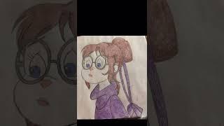 Jeanette from the chipmunks drawing! #art #drawing #chipmunks #thechipettes #shorts