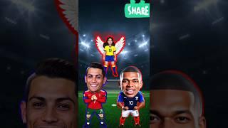Comparison: Ronaldo vs Mbappe Kiss Viral Shorts Video | Wild Tear #ronaldo #mbappe