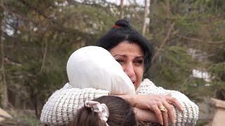 Lebanese family returns home in Baalbek to find a crater where their 50-year-old house once stood
