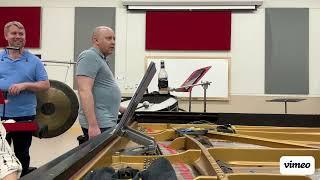 Kimi Kawashima introduces Don't Look Down by Christopher Cerrone for prepared piano and percussion.