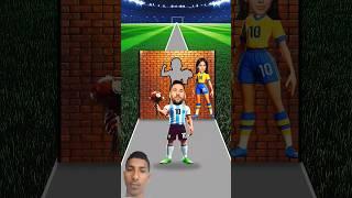 Who will kiss  georgina?  Ronaldo ro Messi#shorts #video