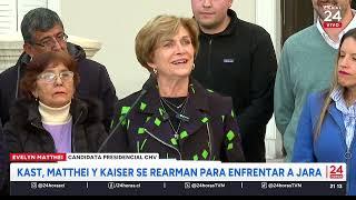 Kast, Matthei y Kaiser se rearman para enfrentar a Jara