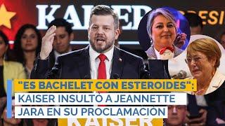 "Es Bachelet con esteroides": Kaiser insultó a Jeannette Jara en su proclamación presidencial
