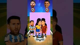 (Ronaldo Vs Messi)  Who Kiss Gerozina #shorts