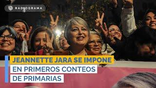 Jeannette Jara se impone en primeros conteos de Primarias