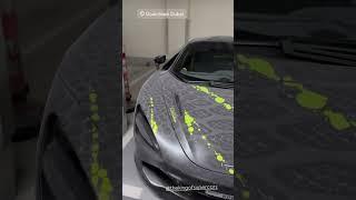 Millionaire cleaning his supercar