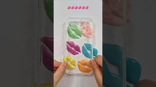 Satisfying lipstick iphone art #satisfying #lipstick #emoji #makeup #kiss #iphone  #oddlysatisfying