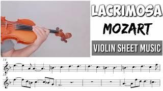 Free Sheet || Lacrimosa - Mozart || Violin Sheet Music