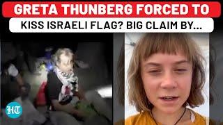 Greta Thunberg Humiliated, Forced To Kiss Israeli Flag After Arrest From Gaza Aid Flotilla?| Hamas