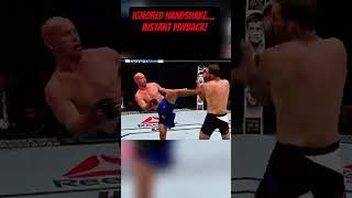 Ignored Handshake, Explosive Fight!#shorts #ufc #ytshorts #viralshort