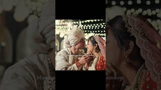 Mandatory kiss after putting sindoor Glow on their face ✨♥️#wedding #shorts #love