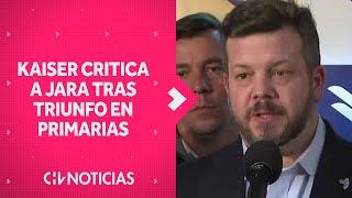Kaiser critica a Jeannette Jara tras resultados en primarias: “El PC tiene que dar explicaciones”
