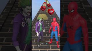 GTA V New Kiss Run Spider-man vs Joker Funny Challenge! #gta
