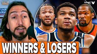 Nick Wright's NBA Offseason Winners & Losers: Knicks & Rockets BIG moves, Giannis staying w/ Bucks?
