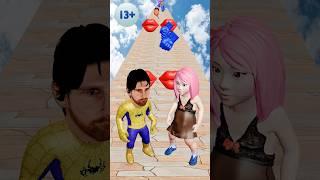 GTA V NEW Kiss Or Save Run Messi Vs Antonela Funny Epic Challenge! #spiderman