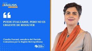 Claudia Pascual aborda la candidatura de Jeannette Jara y un posible congelamiento de su militancia