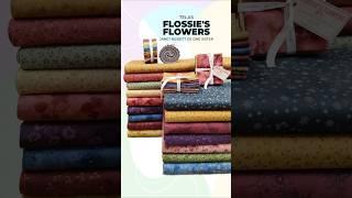 Nuevas telas Flossie's Flowers de Janet Nesbitt de One Sister