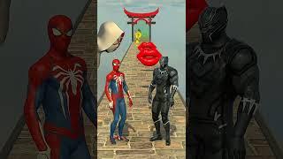 GTA V New Kiss Run Spider-man vs Black Panther Ep3 Funny Challenge! #gta