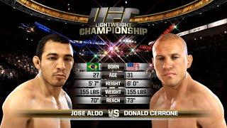 UFC 1 Gameplay Jose Aldo vs Donald Cerrone