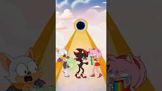 POV New Kiss Run Challenge - Shadow , Amy vs Rouge #sonic #sonicthehedgehog