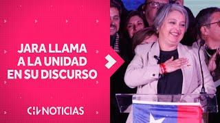 EL DISCURSO de Jeannette Jara tras triunfo en las Primarias: llamó a la unidad - CHV Noticias